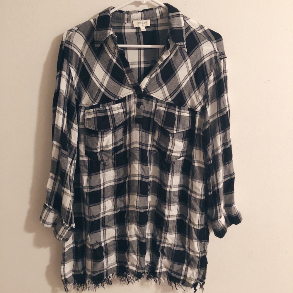 Long Sleeve Plaid Dress